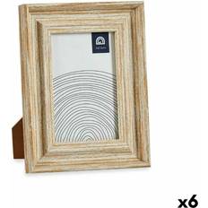 Wood Photo Frames Gift Decor Crystal Golden Wood Set of 6 Photo Frame