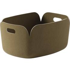 Muuto Körbe Muuto Restore Basket Brown Green Korb