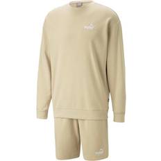 Beige - Men Jumpsuits & Overalls Puma Men's Relaxed Sweat Suit - Granola