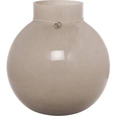 Glasvase rund Ernst rund 25cm Ø24, beige Vase