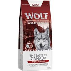 Wolf of Wilderness 1kg Mini Kroketter Taste Canada Hundefoder
