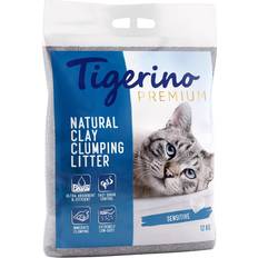 Tigerino kattsand Tigerino Canada Style Premium kattströ Sensitive parfymfri Ekonomipack: