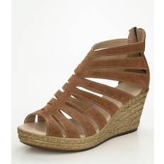 38 ⅓ Sandalen met hak Sandaaltje Met Hak In Bastlook Studio W - Cognac