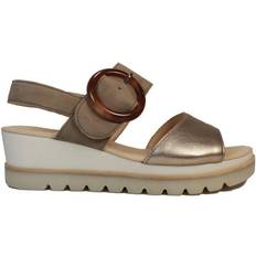 Gabor Women Sandals Gabor 4.5 Adults' Yeo Puder/Rabbit Women's Smart Casual Wedge Sandals