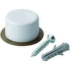 Tope De Puerta Con Tornillo Blanco (Blister 2 Unid.)
