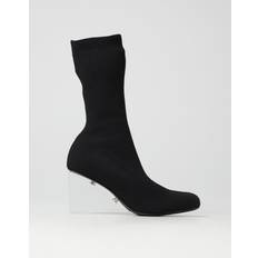 Alexander McQueen Sorte Læder Slip-On Støvler - Sort