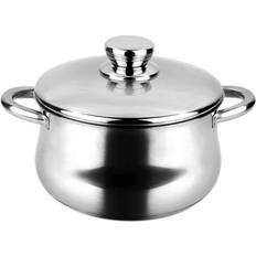 Fagor Casserole 20 cm 4 L Induction Couvercle Acier Inoxydable À Toutes Cuisinières, Silverinox, Argent