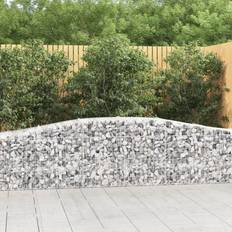 vidaXL Arched Gabion Baskets 8 Galvanised Iron