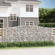 vidaXL buede gabionkurve 2 stk. galvaniseret jern Krukke