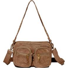 Noella Kendra Bag Real Suede W. Gold Taupe