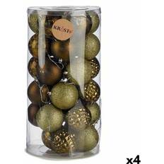 Green Christmas Tree Ornaments Set of 4 Green PVC Balls 8 x 8.5 cm Christmas Tree Ornament
