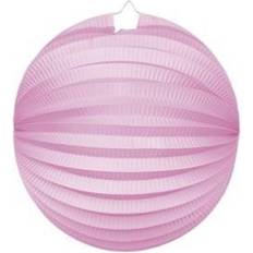 Roze Lantaarns Papieren Lampion Rond 25 cm Baby Roze