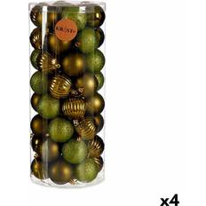 Plastic Christmas Tree Ornaments Green Plastic Ball Set 4 Units Christmas Tree Ornament
