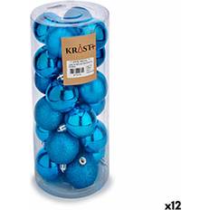 Blue Christmas Tree Ornaments Pack of 12 Blue Plastic Ornaments 5 cm x 6 cm Christmas Tree Ornament
