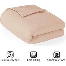 Madison Park Liquid Cotton Luxury Filt Vit, Gul, Rosa, Blå, Lila, Grön, Grå, Beige (274.3x228.6cm)