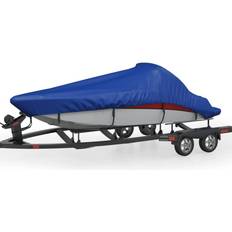 Navigation vidaXL Housse de Bateau Couverture de Stockage de Bateau Housse de Canoë Protection Auvent de Bateau Kayak Extérieur Bleu 830x450 cm