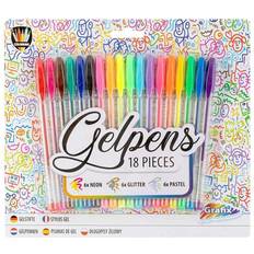 Gelpenne Grafix Gelpenne 18-sæt Neon/Glitter/Pastel