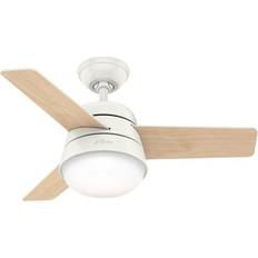 Fans Hunter Ceiling Fan Finley s White with Lights & Remote