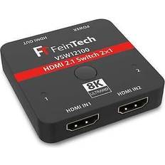 FeinTech Conmutador HDMI 2.1 2x1 Antracita