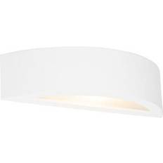 QAZQA Landelijke Wandlamp Gips Wit