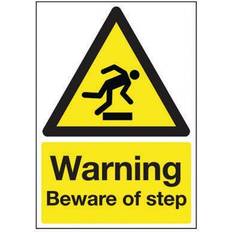 Signs & Labels Safety Sign Warning Beware of Step A5 PVC