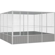 Bird cage vidaXL Bird Cage Grey 302.5 x 324.5 x 211.5 cm