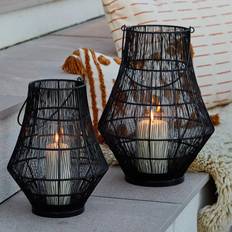 Metal Lanterns Ivyline Portofino Curve Wirework Lantern