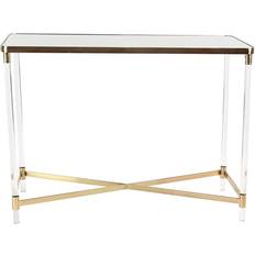 Furniture Deco 79 Metal Rectangle Console Table 19x44"