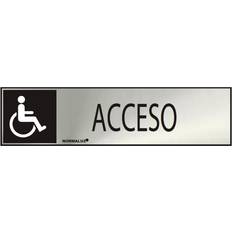 E3/08929 Affiche D'Information 'Access' Colle Inox 0.8 mm 5 x 20 cm