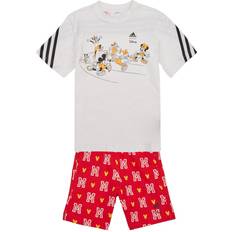 Adidas Meisje Andere Sets Adidas Lk Dy Mm T Set - Wit