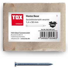 Plata Masillas y Productos de Construcción Clavos Para Zócalos Home Base 1.4x30 mm (100 Unid.) Galvanizados