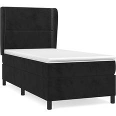 vidaXL black, 100 nails Box Spring Bed