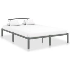 120cm - Metall Sängramar vidaXL grå metall Sängram