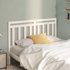 vidaXL Bed White Solid Wood Pine Headboard