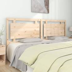 vidaXL brown, 205.5 Solid Wood Pine Bed Bed Headboard