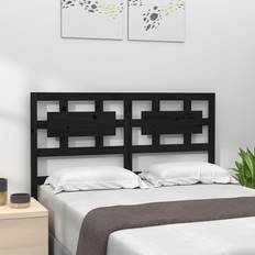 vidaXL black, 155.5 Pine Bed Headboard