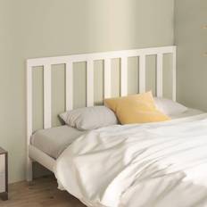 Hvite Senger & Madrasser vidaXL white, 146 Solid Pine Bed Headboard