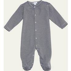 Kissy Kissy $39 baby's blue/white striped footie playsuit 6-9m