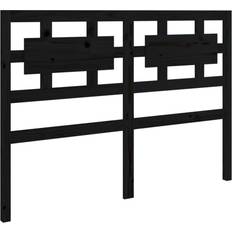 vidaXL black, 145.5 Solid Pine Bed Headboard