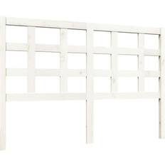 vidaXL Bed White Wood Pine Headboard