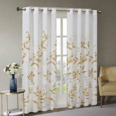 Cecily Semi Sheer Window Curtain 50x84 Yellow