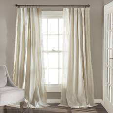 Lush Decor Rosalie 54" 120" Lace Trim Curtain