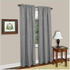 Gardiner & Tillbehör Achim Buffalo Check Panel Window Curtain 42 Inch