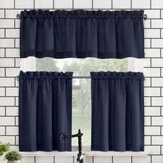 Blue Valances No. 918 Set of 3 36"x27" Martine