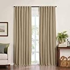 Gardiner & Tillbehör Elrene Harv Solid Textur Mörkläggning 132 cm x 213 cm Naturlig