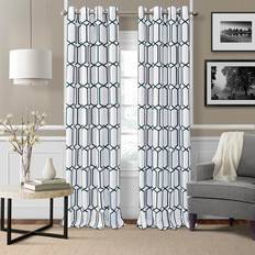 Gardiner & Tillbehör Elrene Kaiden Geometrisk Fönstergardin 132 cm B x 241 cm L
