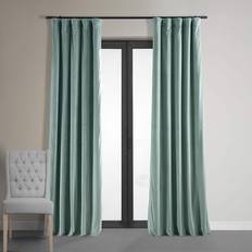 Exclusive Fabrics & Furnishings Half Price Drapes Signature Velvet Thermal Blackout Curtains 50W x 96L