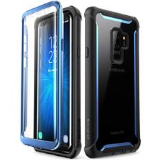 i-Blason Samsung Galaxy S9 Case Ares Rugged Clear Bumper Case Without Built-in Screen Protector, Blu Quill