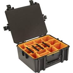 Camera Bags Pelican vault v600 large equipment case with lid foam and dividers, black