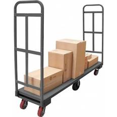 Tool Trolleys Durham PTS24485-8PU95 58 in. Platform Trucks with Polyurethane Casters Gray 2000 lbs